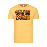 Vintage Mustard game day basketball leopard Vintage Tee - Zillion Design Studio