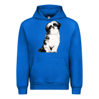 Cobalt shih tzu dog Urban Hoodie - LillyAllenDesigns