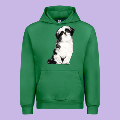 Shih Tzu Dog Urban Hoodie Designed By Lillyallendesigns