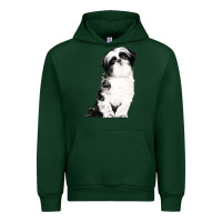 Forest Green shih tzu dog Urban Hoodie - LillyAllenDesigns