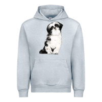 Heather Grey shih tzu dog Urban Hoodie - LillyAllenDesigns