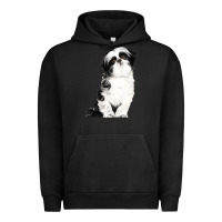 Pigment Black shih tzu dog Urban Hoodie - LillyAllenDesigns