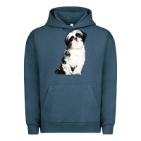 Pigment Midnight Navy shih tzu dog Urban Hoodie - LillyAllenDesigns