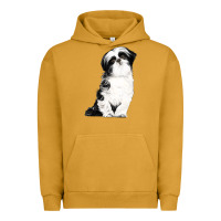 Pigment Peanut Butter shih tzu dog Urban Hoodie - LillyAllenDesigns