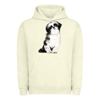 Pigment Pistachio shih tzu dog Urban Hoodie - LillyAllenDesigns