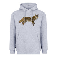 Heather Grey coyote Heavyweight Hoodie - LillyAllenDesigns