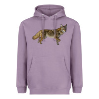 Lavender coyote Heavyweight Hoodie - LillyAllenDesigns