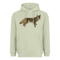 Matcha coyote Heavyweight Hoodie - LillyAllenDesigns