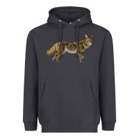 Smoke coyote Heavyweight Hoodie - LillyAllenDesigns