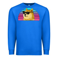 True Royal doge coin bitcoin hodl retro sunset Premium Sweatshirt - Jasminsmagicworld