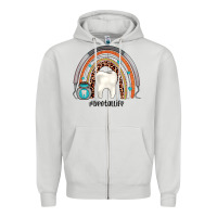 Dove Grey dentallife rainbow Zipper Hoodie - JahusDesignShop