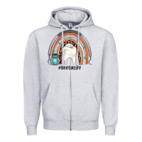 Heather Grey dentallife rainbow Zipper Hoodie - JahusDesignShop