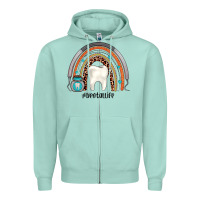 Seafoam dentallife rainbow Zipper Hoodie - JahusDesignShop