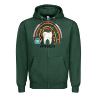 Sports Green dentallife rainbow Zipper Hoodie - JahusDesignShop