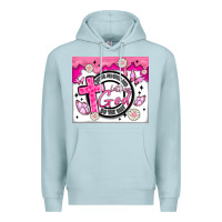 Blue Mist doing my best and letting god Premium Hoodie - MaliasSmallBusiness