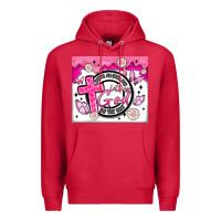 Cardinal doing my best and letting god Premium Hoodie - MaliasSmallBusiness