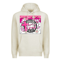 Oatmeal Heather doing my best and letting god Premium Hoodie - MaliasSmallBusiness