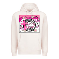 Pale Pink doing my best and letting god Premium Hoodie - MaliasSmallBusiness