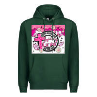 Sports Green doing my best and letting god Premium Hoodie - MaliasSmallBusiness