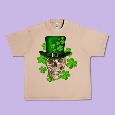 St. Patrick's Day Skull Urban Heavy Tee Designed By Ranaportraitstore