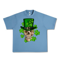 Pebble Blue st. patrick's day skull Urban Heavy Tee - RanaPortraitStore