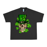 Pigment Black st. patrick's day skull Urban Heavy Tee - RanaPortraitStore