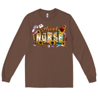 Chestnut school nurse Long Sleeve Tee - CowhideDigitalArt