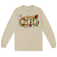 Mushroom school nurse Long Sleeve Tee - CowhideDigitalArt
