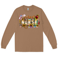 Toasted Coconut school nurse Long Sleeve Tee - CowhideDigitalArt