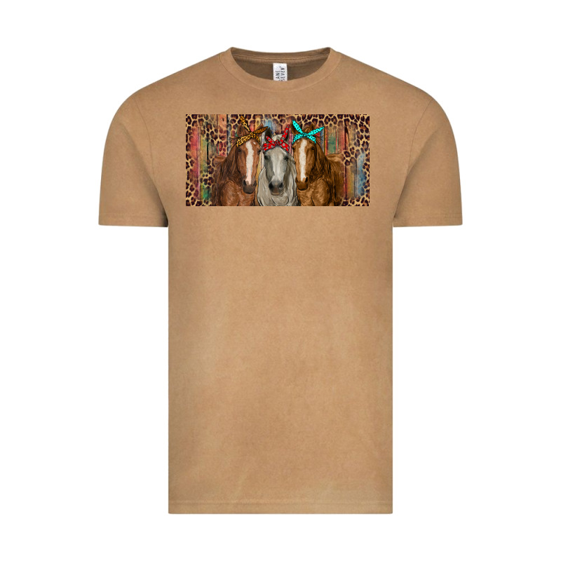 Horses With Serape And Leopard Vintage Tee by RanaPortraitStore | Teevron