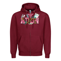 Burgundy adon nurse Zipper Hoodie - AdoDesignShop