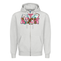 Dove Grey adon nurse Zipper Hoodie - AdoDesignShop