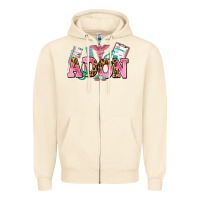 Sandshell adon nurse Zipper Hoodie - AdoDesignShop