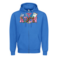 True Royal adon nurse Zipper Hoodie - AdoDesignShop