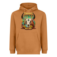 Meerkat desert vibes wild west Heavyweight Hoodie - NancyCooperArtShop