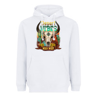 White desert vibes wild west Heavyweight Hoodie - NancyCooperArtShop