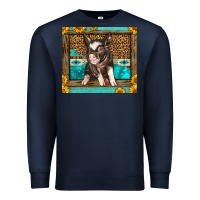Navy Western Cute Pig Premium Sweatshirt - LillyAllenDesigns