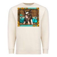 Sandshell Western Cute Pig Premium Sweatshirt - LillyAllenDesigns