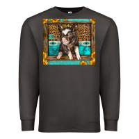 Smoke Western Cute Pig Premium Sweatshirt - LillyAllenDesigns