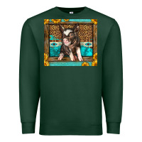Sports Green Western Cute Pig Premium Sweatshirt - LillyAllenDesigns