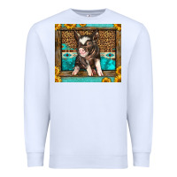 White Western Cute Pig Premium Sweatshirt - LillyAllenDesigns
