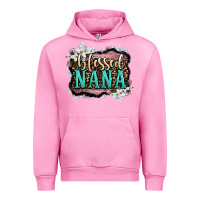 Fuchsia Pink blessed nana Urban Hoodie - LillyAllenDesigns