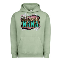 Pigment Oil Green blessed nana Urban Hoodie - LillyAllenDesigns