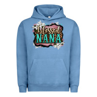 Pigment Pebble Blue blessed nana Urban Hoodie - LillyAllenDesigns