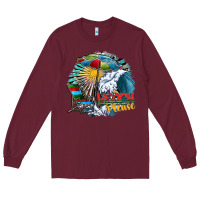 Burgundy beach please Long Sleeve Tee - SublimationCraftShop