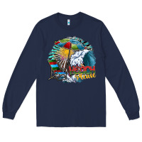 Navy beach please Long Sleeve Tee - SublimationCraftShop