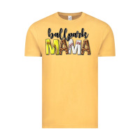 Vintage Mustard ballpark mama Vintage Tee - texasbilliewilder