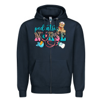 Navy pediatric nurse Zipper Hoodie - AdoDesignShop