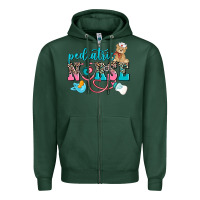 Sports Green pediatric nurse Zipper Hoodie - AdoDesignShop