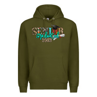 Army Green senior graduated 2023 Premium Hoodie - NancyCooperArtShop